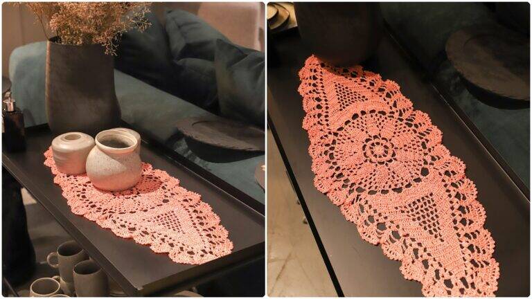 Trilho de Mesa em Crochê Cupido: Crie a Sua Decoração!