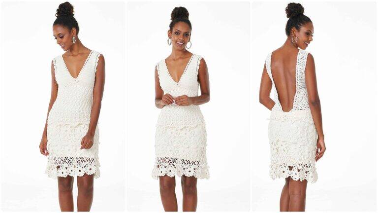 Vestido de Crochê Rendado: Elegância para Ocasiões Especiais!