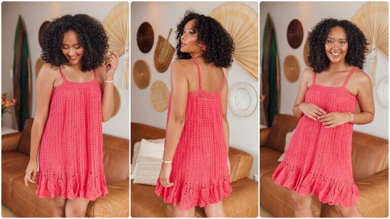 Vestido de Crochê Babalu: Uma Peça Fofa e Delicada!