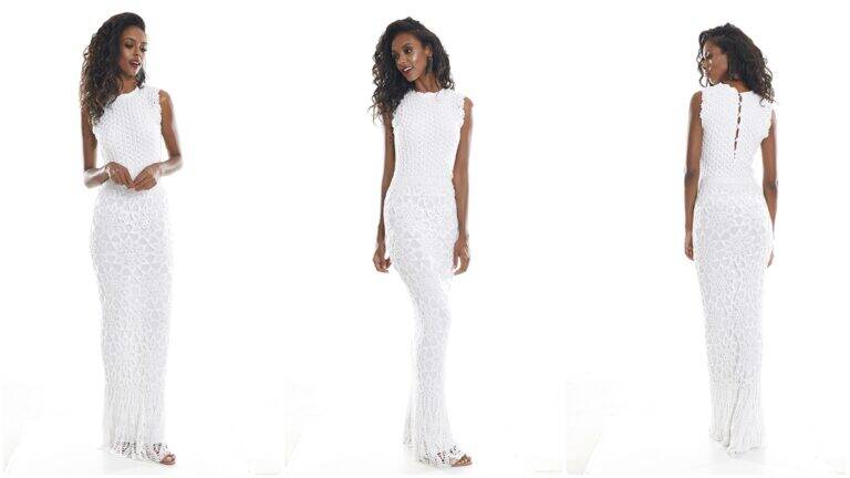 Vestido de Crochê Branco: Elegância e Sofisticação em Uma Peça!