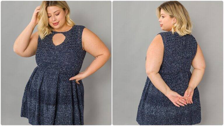 Vestido de Crochê com Pences: Uma Peça Fofa e Delicada!