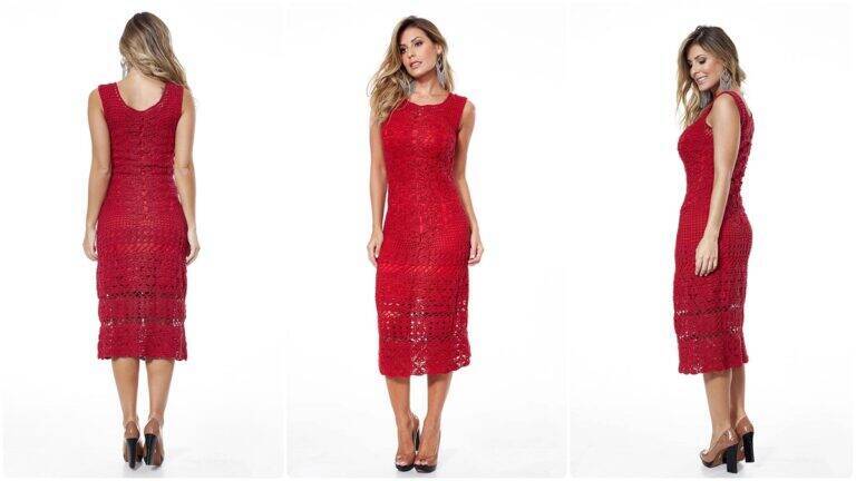 Vestido de Crochê Midi: Crie uma Peça Elegante e Atraente!