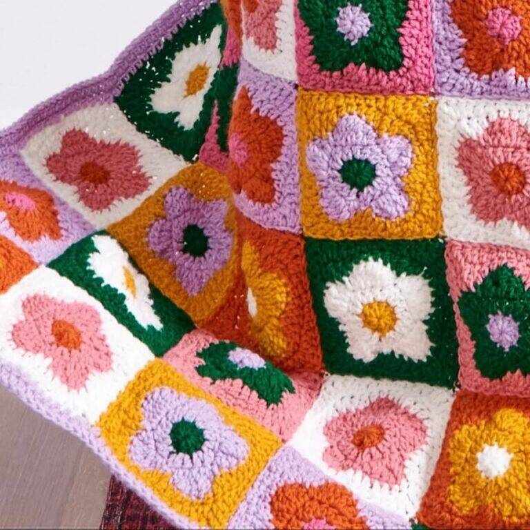 squares de crochê
