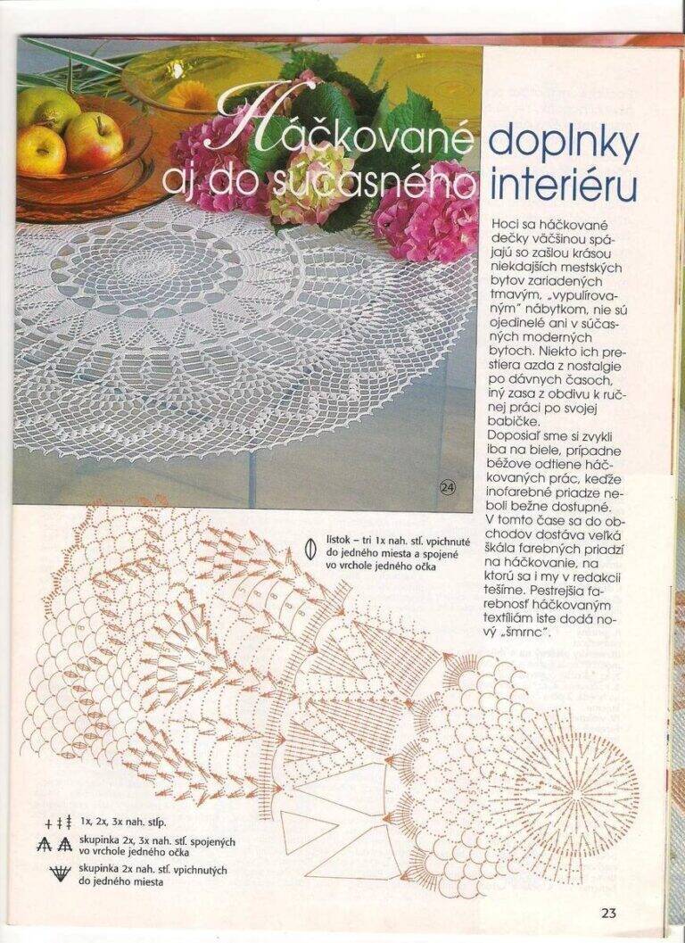 centros de mesa em crochê