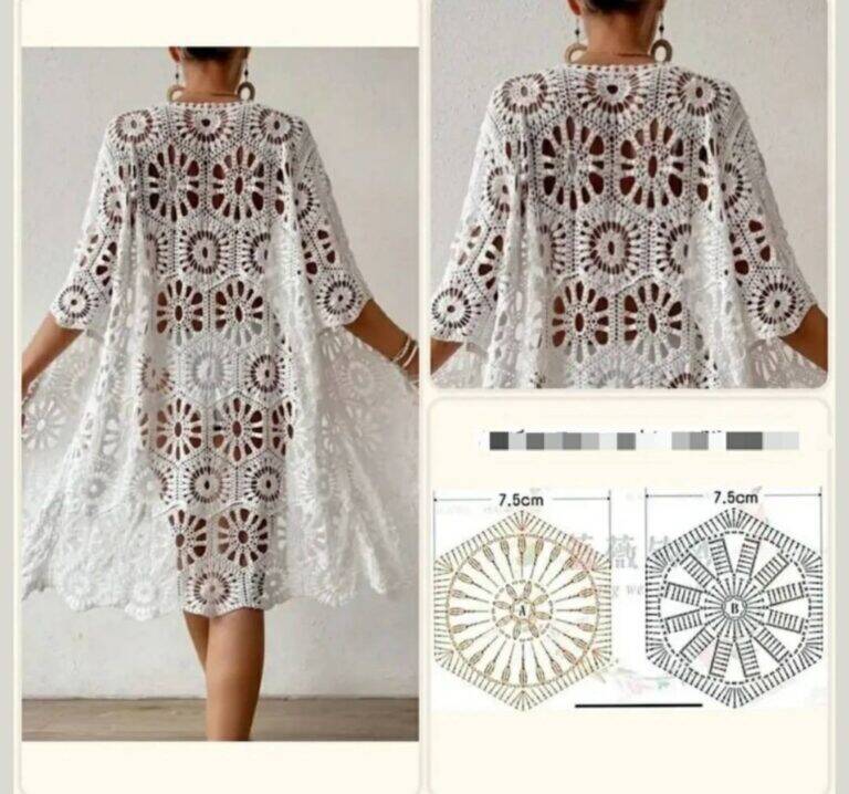 blusas de crochê