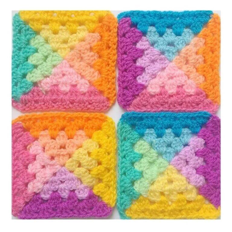 squares de crochê