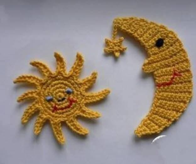 aplicações de crochê