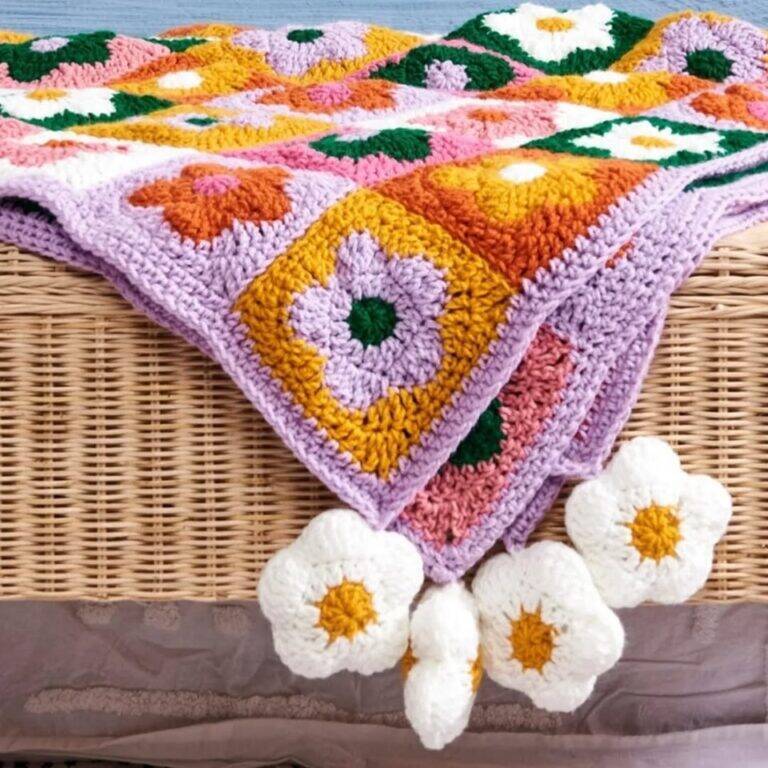 squares de crochê