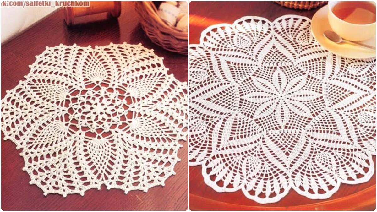 Centros de Mesa em Crochê com Gráficos: Beleza Clássica e Atemporal!