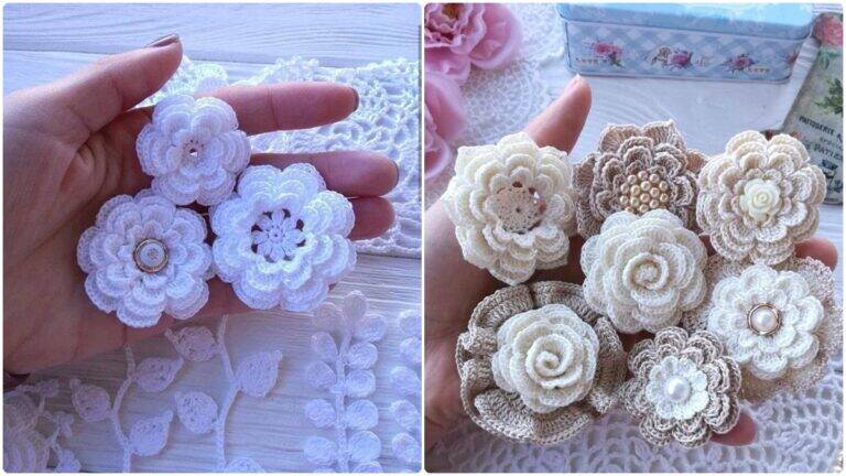Flores de Crochê: Detalhes que Transformam e Encantam Cada Criação!