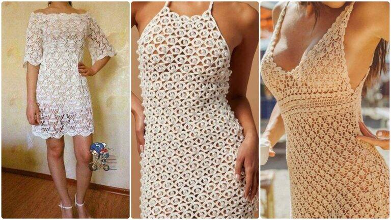 Vestidos de Crochê que Encantam: Beleza Artesanal em Cada Ponto!
