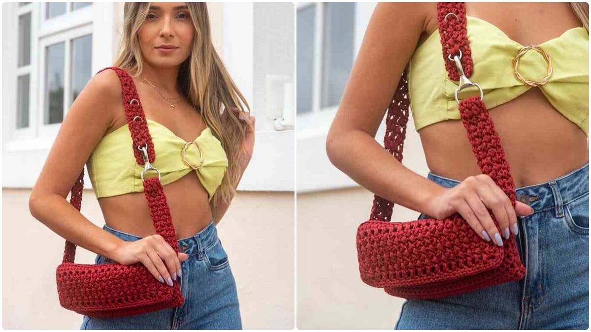 Bolsa de Crochê Tipo Pochete: Uma Peça Estilosa e Linda!