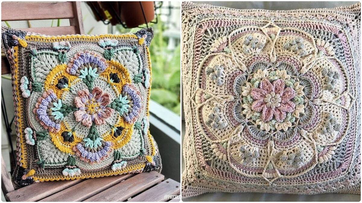 Almofadas de Crochê de Luxo: Sofisticação Artesanal para a Sua Decoração!