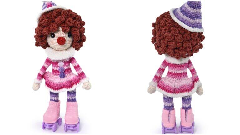 Amigurumi da Palhacinha de Patins: Fofura e Criatividade!