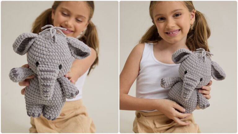 Amigurumi do Elefante Theo: Crie Esse Animal Lindo!