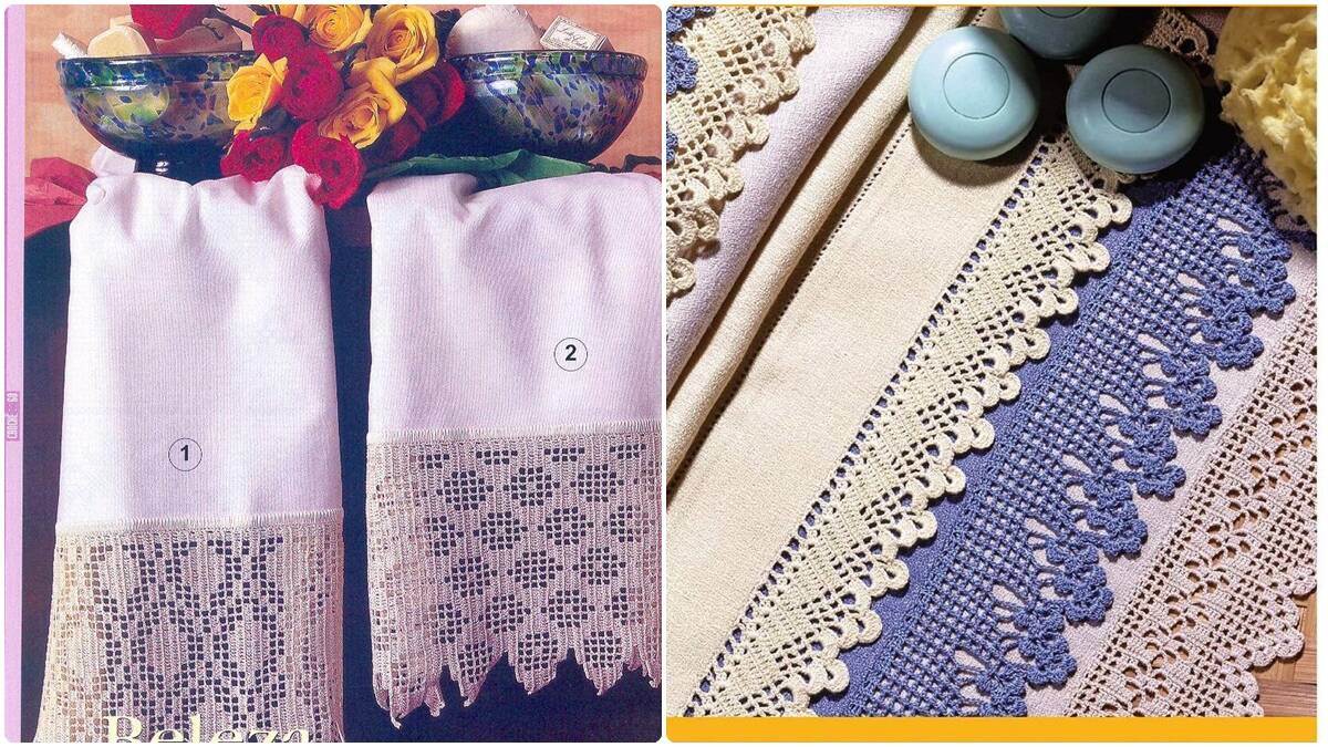 Bicos de Crochê com Gráficos: Adicione Charme aos Panos e Toalhas!