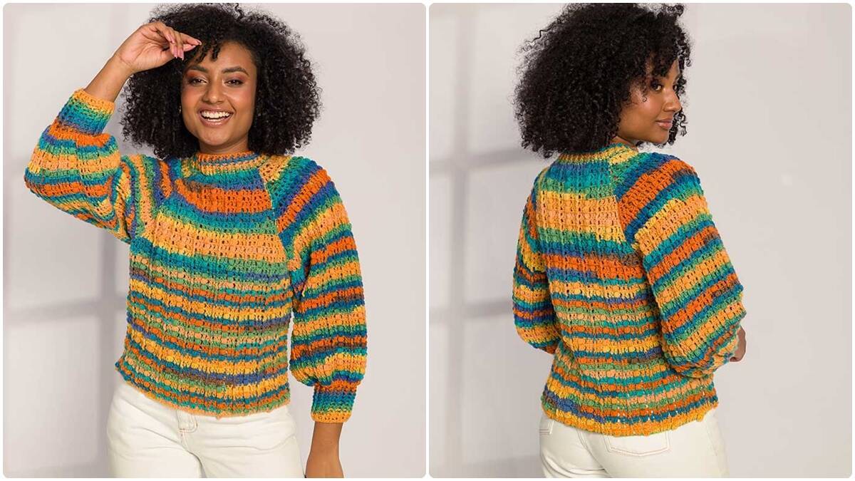 Blusa de Crochê Penumbra: Crie Essa Peça Charmosa e Vibrante!