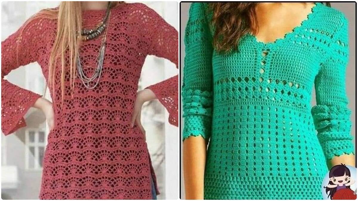 Veja Lindas Blusas de Crochê com Gráficos que Vão te Encantar!