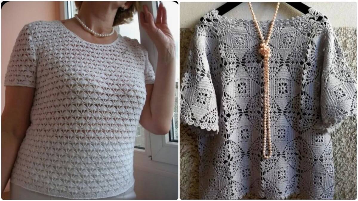 Blusas de Crochê: A Elegância Atemporal do Artesanal na Moda Moderna!