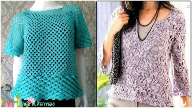 Blusas de Crochê: Veja Peças Lindíssimas e Crie as Suas!