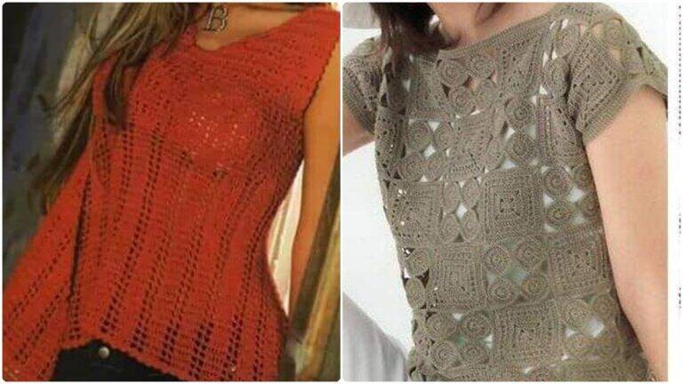 15 Blusas de Crochê com Gráficos: Crie as Suas Peças Lindas!