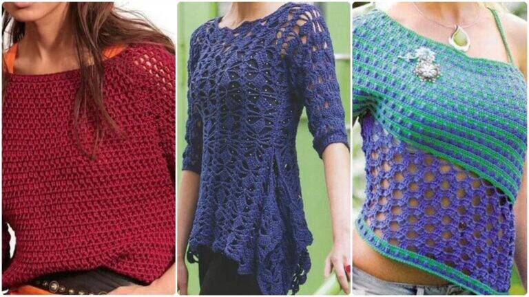 Blusas de Crochê com Pontos Lindíssimos: Encante com Estilo!