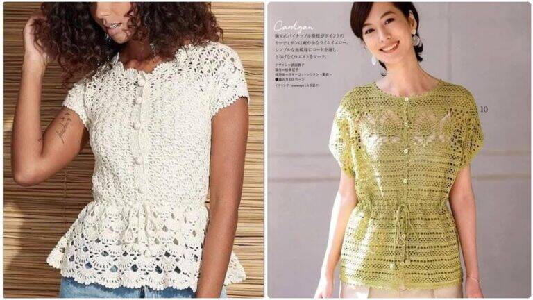 Blusas de Crochê: Modelos Charmosos que Transformam Seu Look!