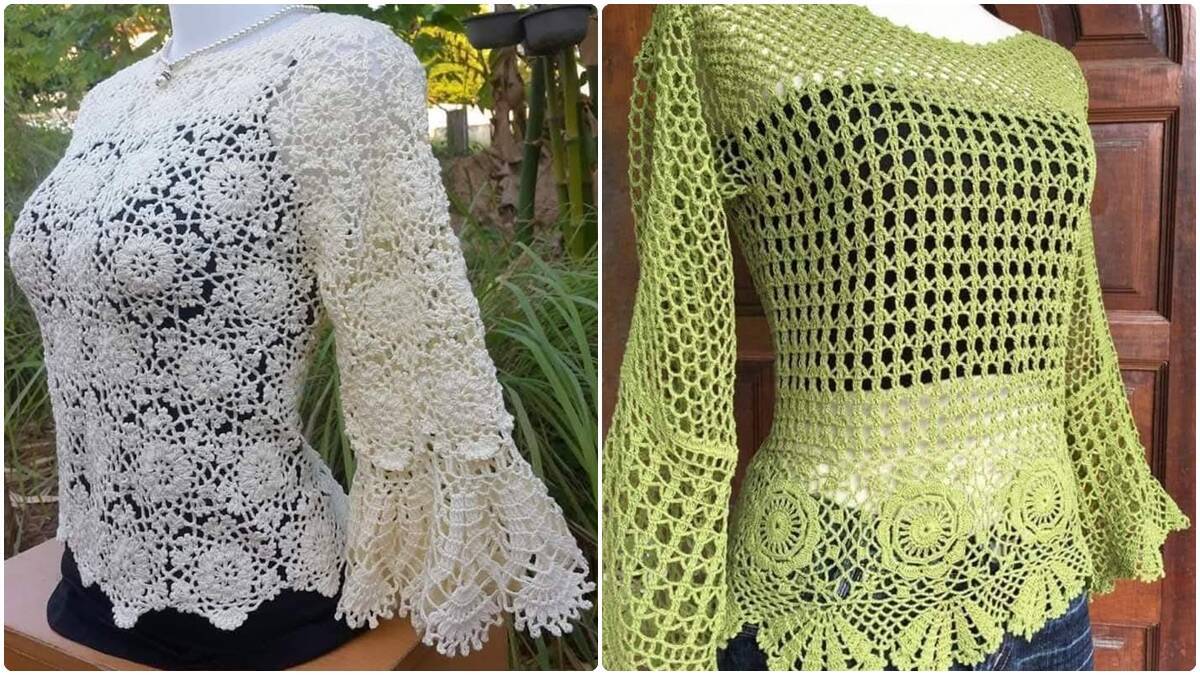 Veja Lindas Blusas de Crochê: Versatilidade para o Guarda-Roupa!
