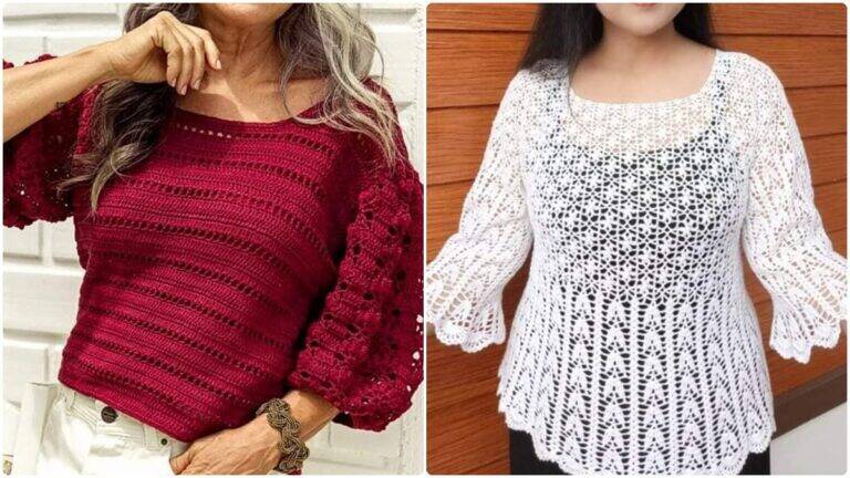 8 Blusas de Crochê: Versatilidade para Todas as Estações!