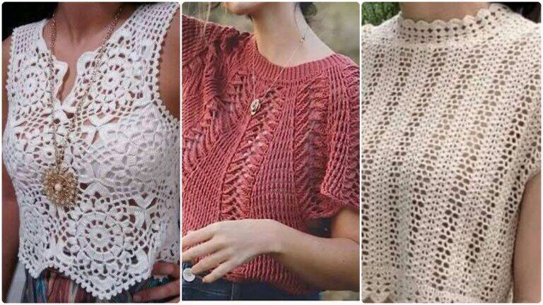 Blusinhas de Crochê: Charme e Elegância com Peças Artesanais!