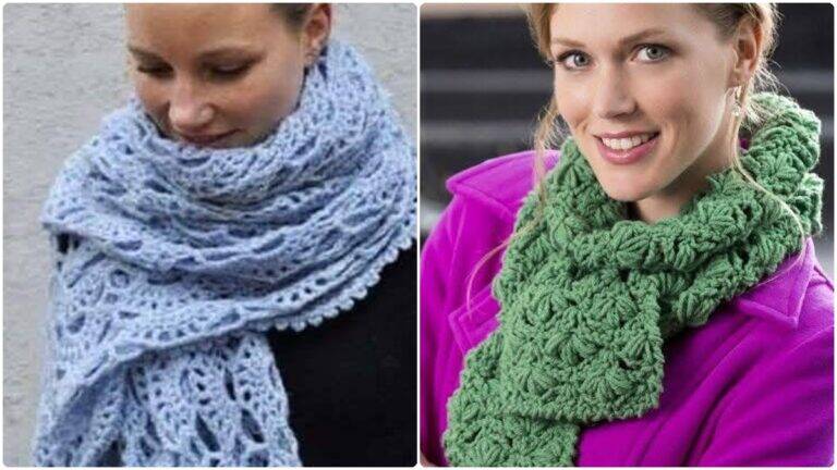 Cachecóis de Crochê: Elegância com Criatividade em Cada Ponto!