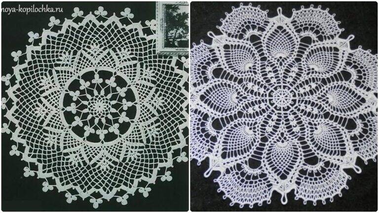 Centros de Mesa em Crochê com Gráficos: Beleza, Praticidade e Inspiração!
