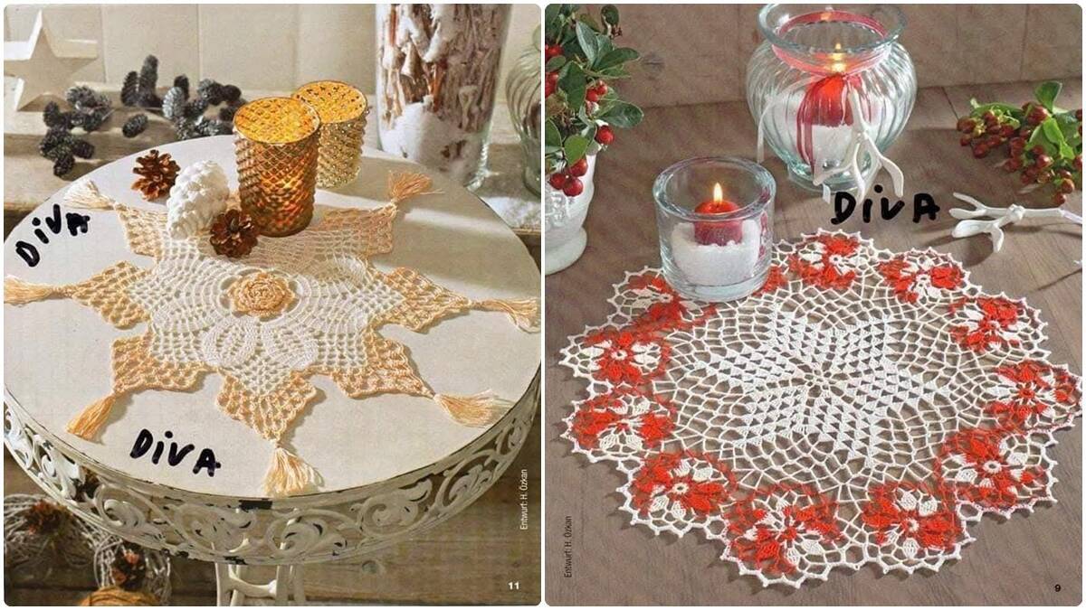 Centros de Mesa em Crochê: Veja Modelos Lindos com Gráficos!