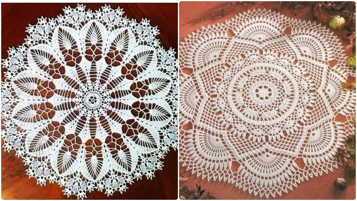 Inspirações e Gráficos de Centros de Mesa em Crochê para Decorar!