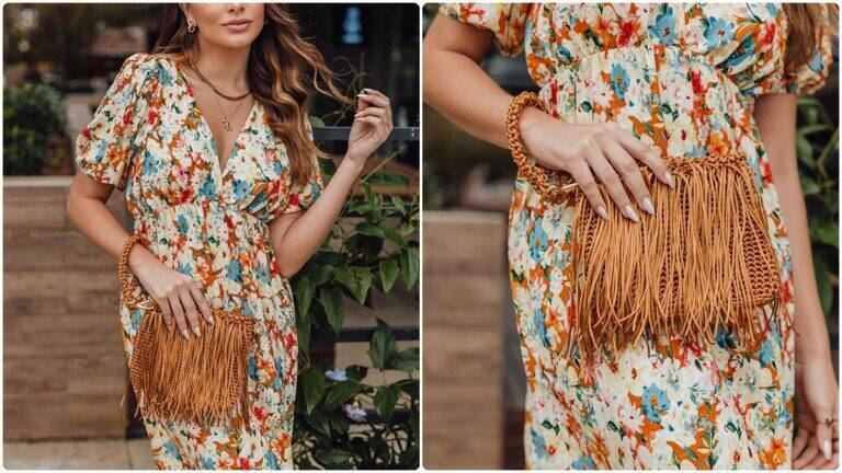 Clutch de Crochê com Franjas: Charme e Praticidade!