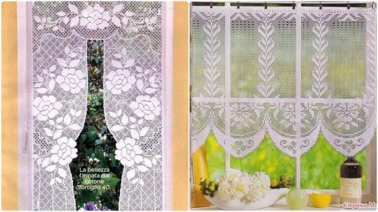 Cortinas de Crochê: Beleza Artesanal Que Transforma Ambientes!