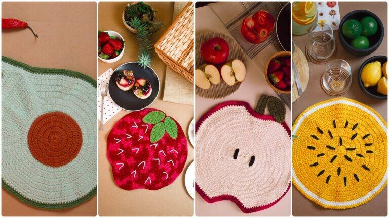 Sousplat de Crochê Frutas: Crie Peças Lindas e Criativas!