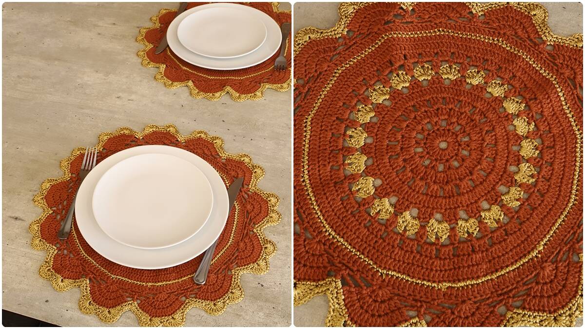 Sousplat de Crochê Tâmara: Sofistique a Sua Decoração!