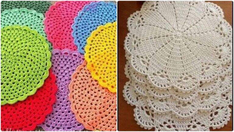 Sousplats de Crochê: Cores e Charme Que Transformam Sua Mesa!