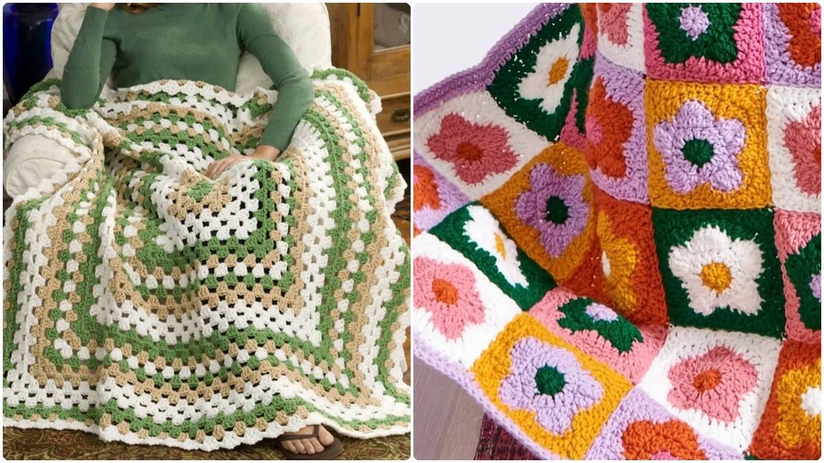 Squares de Crochê com Gráficos: Monte Peças Incríveis com Criatividade!