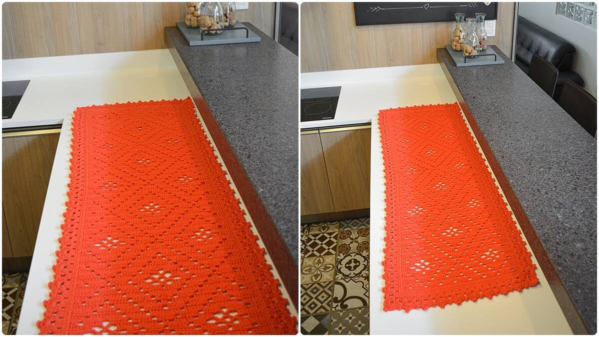 Trilho de Mesa em Crochê Chama: Peça Charmosa e Vibrante!