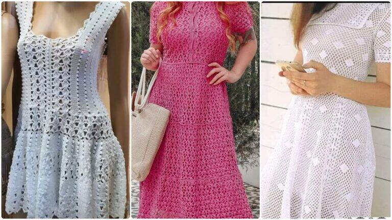 Veja Vestidos de Crochê Lindíssimos para Você Se Inspirar!