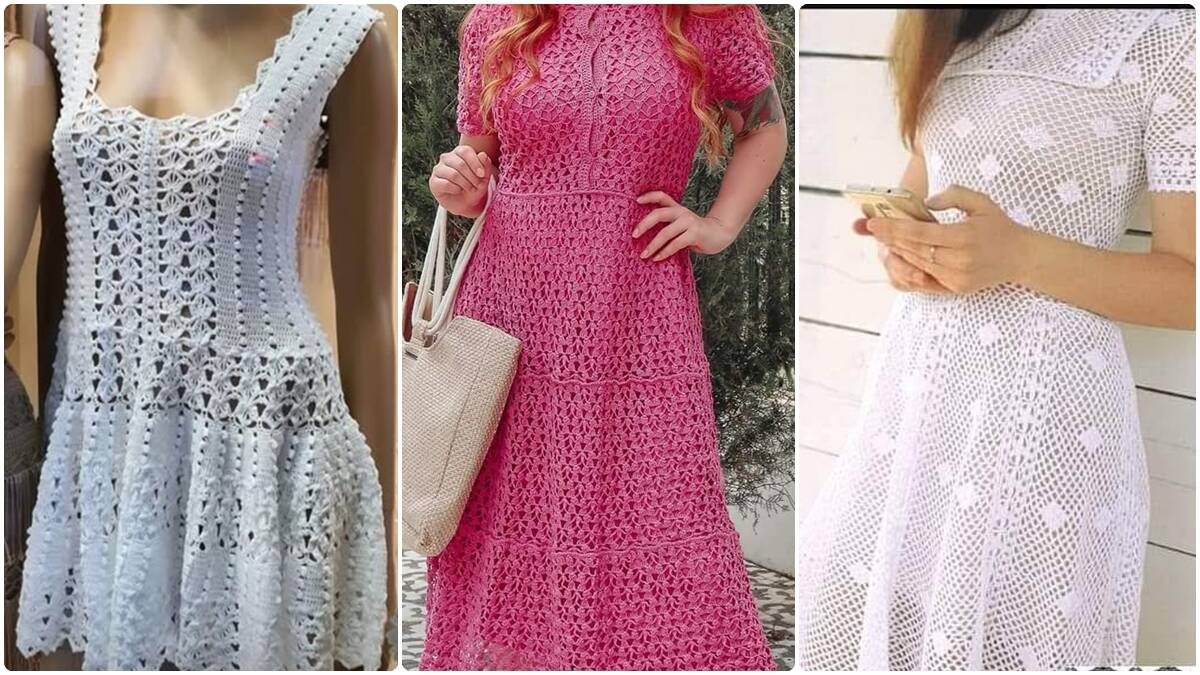 Veja Vestidos de Crochê Lindíssimos para Você Se Inspirar!