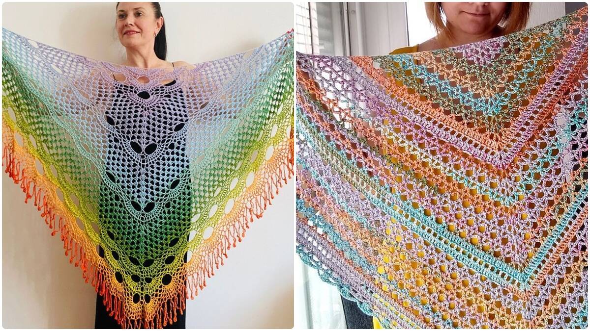 12 Xales de Crochê: Elegância Artesanal em Cada Ponto