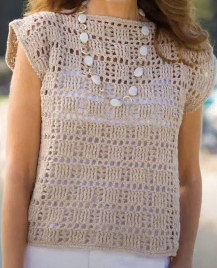 blusas de crochê