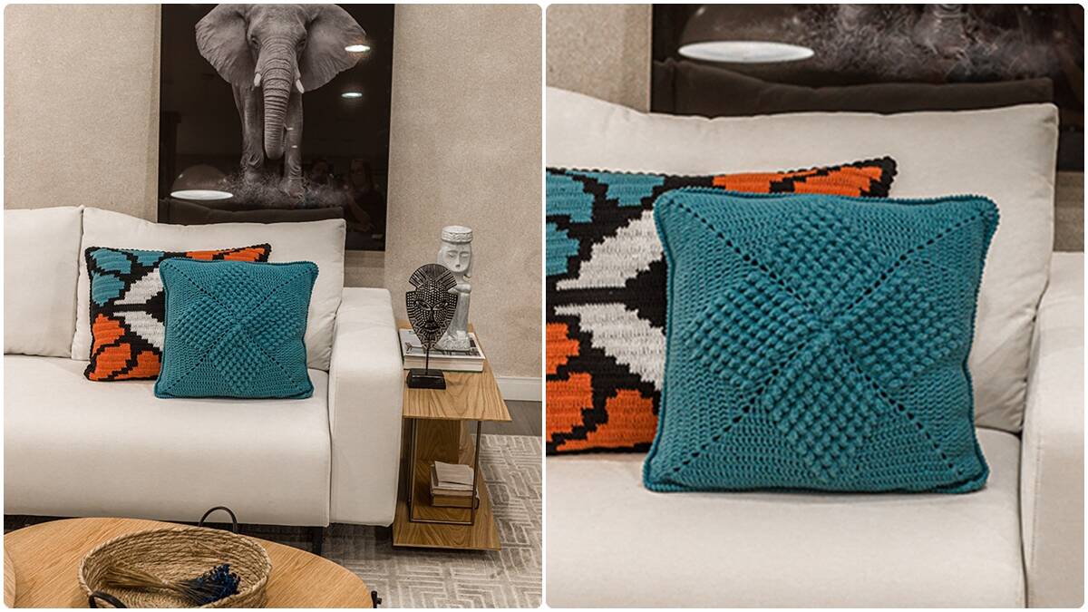 Almofada de Crochê Aladim: Decore a Sua Casa Você Mesmo!