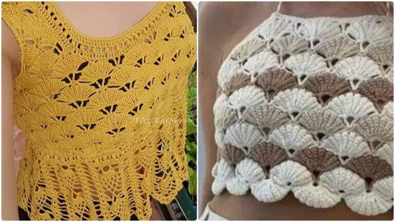 Croppeds de Crochê: Charme que Encanta e Transforma Qualquer Look!