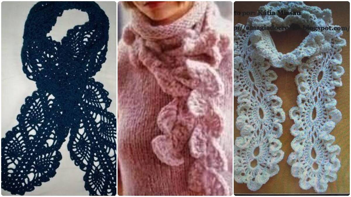 11 Cachecóis de Crochê com Gráficos: Estilo, Conforto e Inspiração!