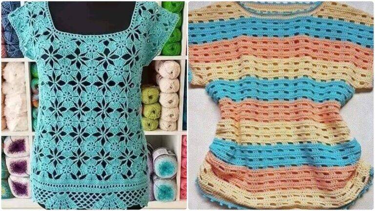 Blusas de Crochê com Gráficos: Crie Peças Incríveis com Praticidade!