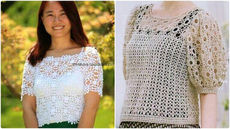 Blusas de Crochê: Charme Indescritível Feito à Mão!